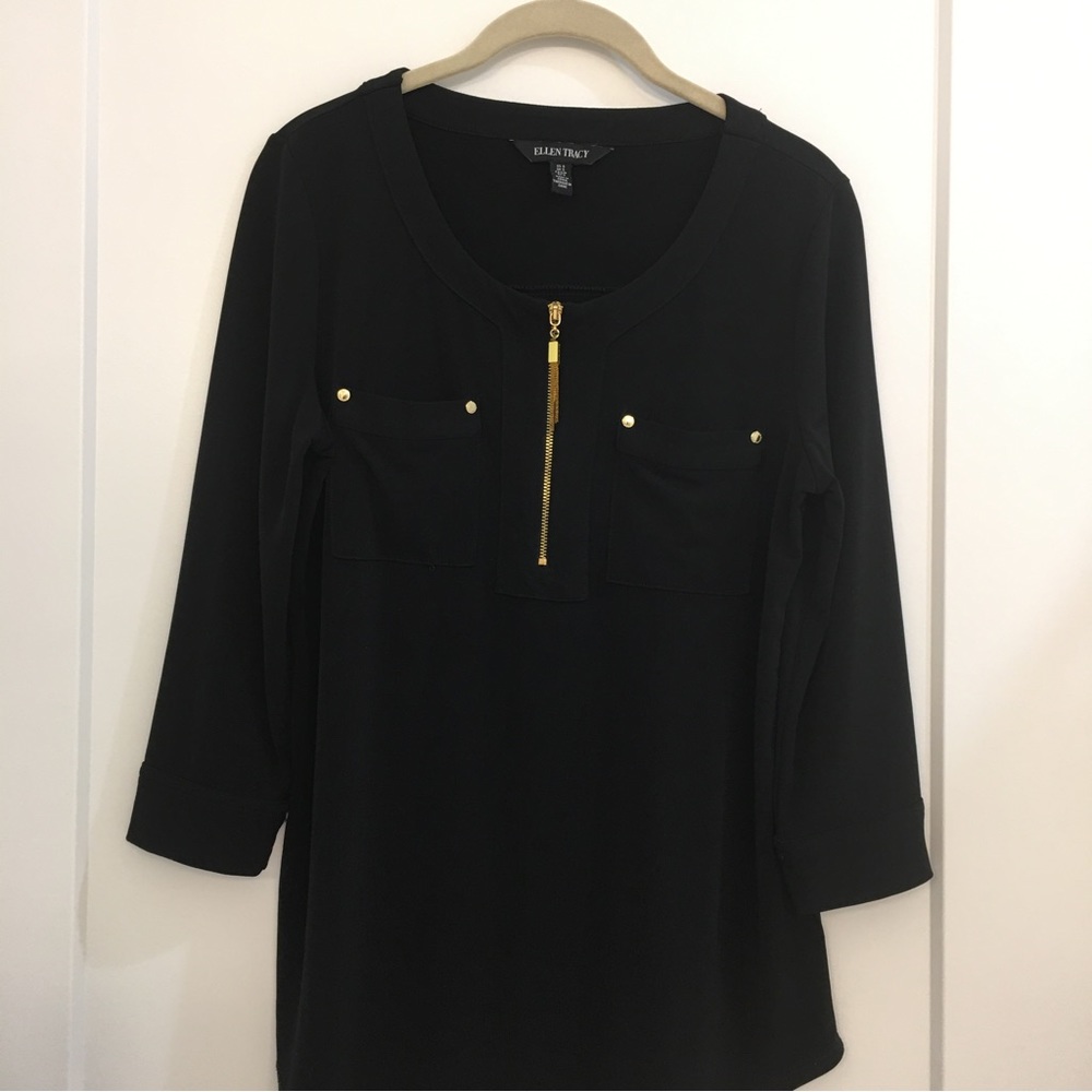 Ellen Tracey black blouse. Size S